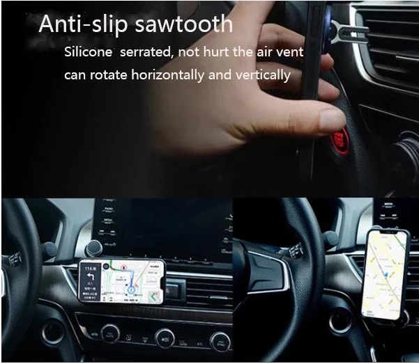 Factory Price 2021 phone accessories universal 2 In 1 360 Degree Rotation Car Air Vent Mount Mobile Phone Finger Ring Holder.png