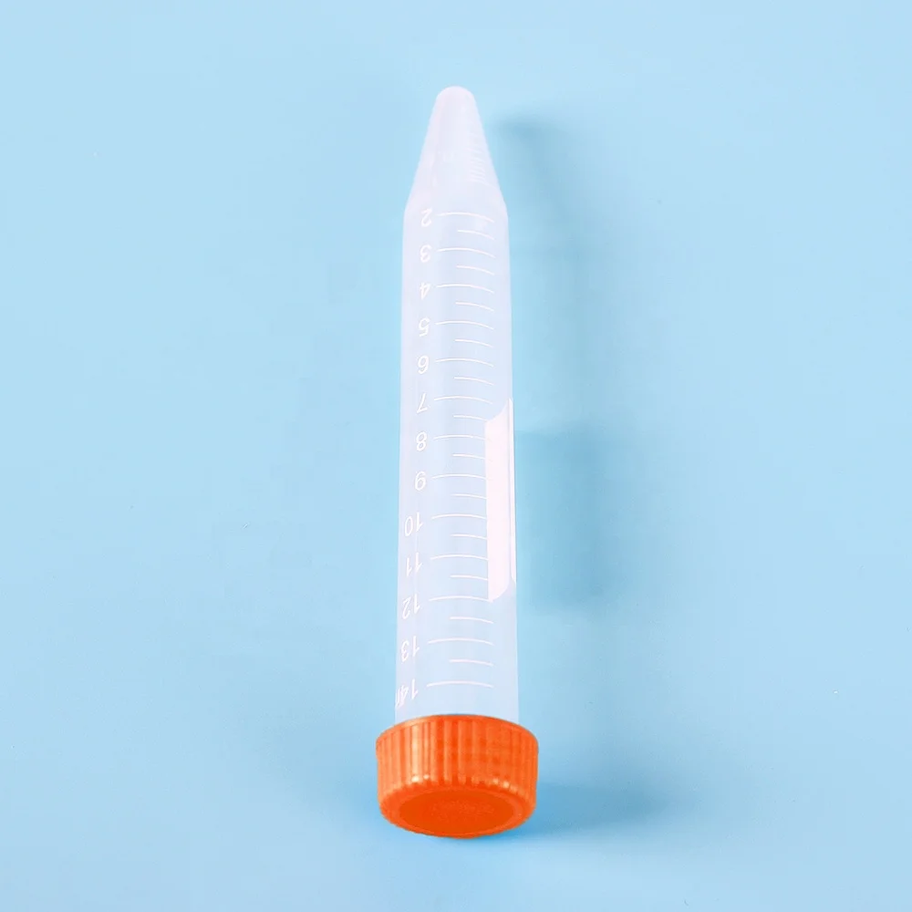 Laboratory Consumables 15ml Plastic Centrifuge Tube With Screw Lid