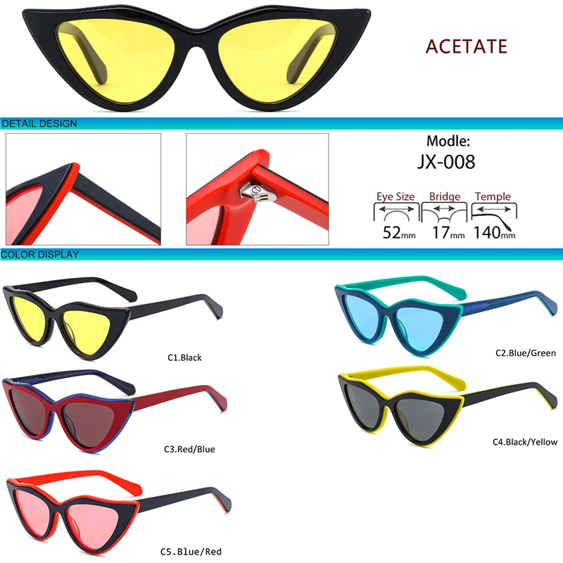 Роскошные модные ацетатные поляризационные женские солнцезащитные очки «кошачий глаз» 2023, модные мужские солнцезащитные очки с пользовательским логотипом