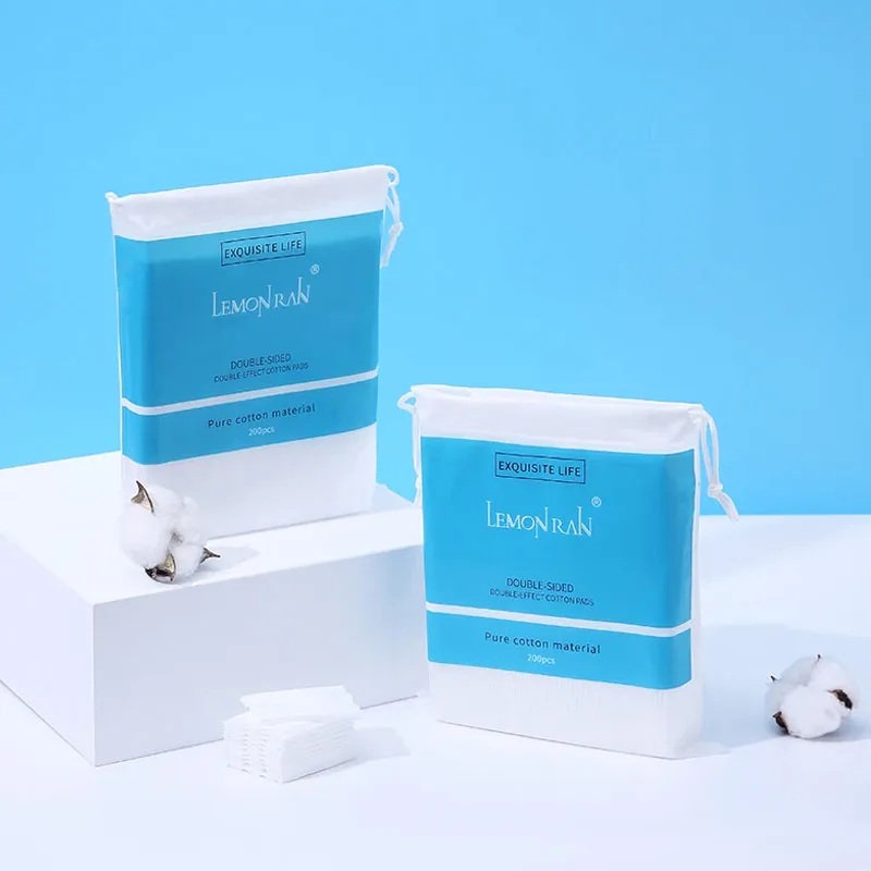 OEM ODM Gentle and Absorbent Cotton Rounds for Face Makeup Removal Ecofriendly Cosmetic Pads