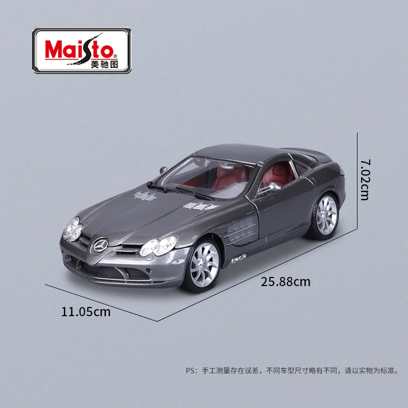 Maisto Mercedes-Benz SLR Opening Doors Simulation Alloy Car Model 1:18 Diecast Car Model Kids Gift