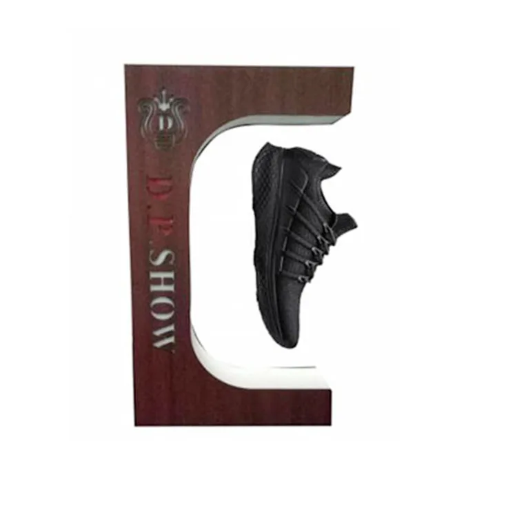 Tree Vase Macnetic Backlit Pcb Machine Acrylic Shoe Display Stand Levitating Sneaker Display Levitation Magnetic Shoe Gleagle