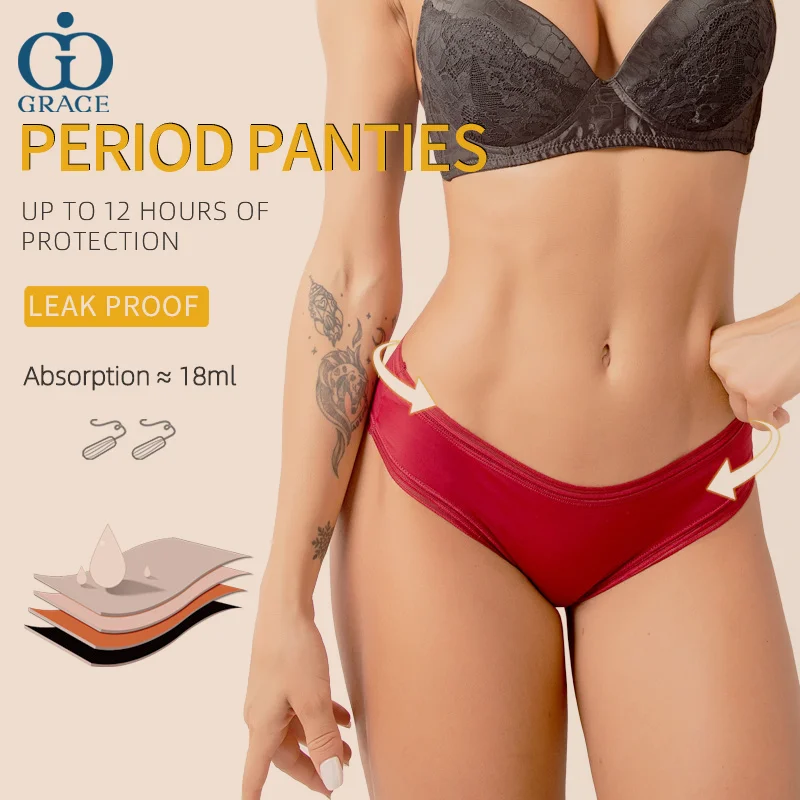 4 слоя; Красные туфли Квин-сайз устойчивое санитарно герметичность женские танга защитный периода трусики стринги при менструации нижнее белье