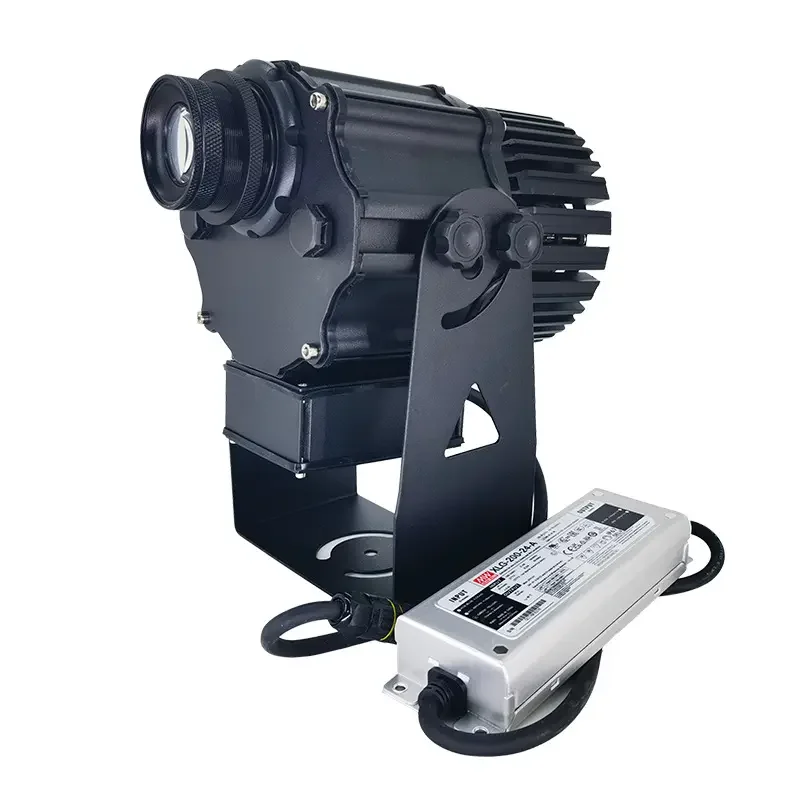 High Brightness High Definition IP67 500W Outdoor Waterproof Laser Custom logo Projection Floor Rotate Gobo Projector