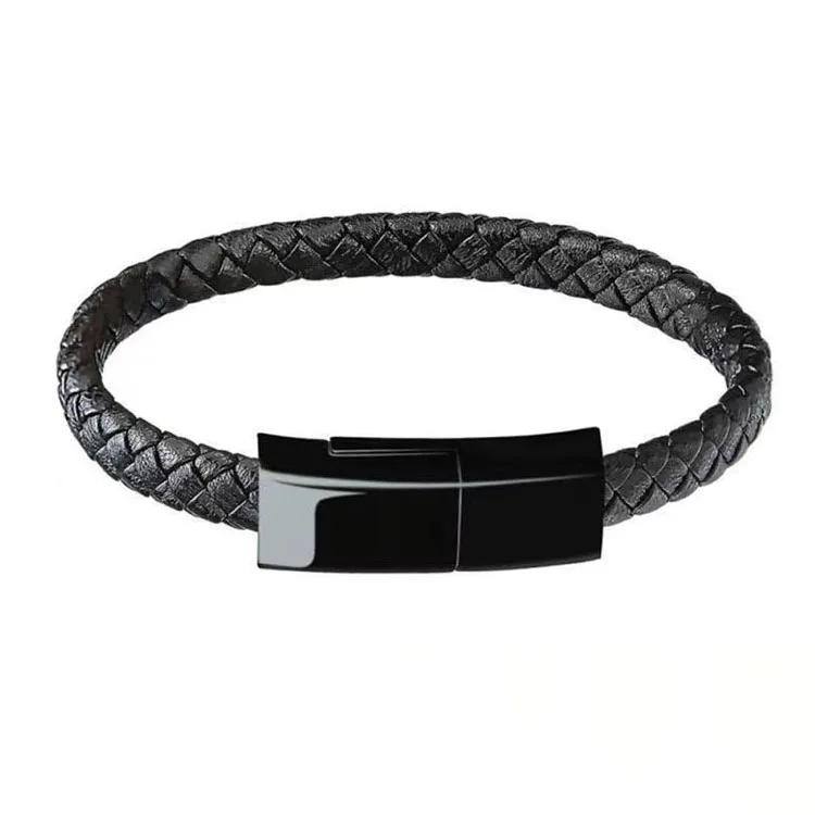 Hot Selling Wrist Ornament 8 Pin Micro Usb Cord Type-c Charging Cable Bracelet Charger Cable Usb