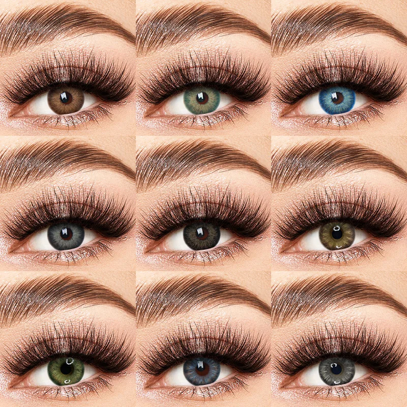 2022 Liangguo Fresh Lady New Series Euphoria Gray Illusion Wholesale Fashion Eye Colored Contact Lenses Lentes de Contacto