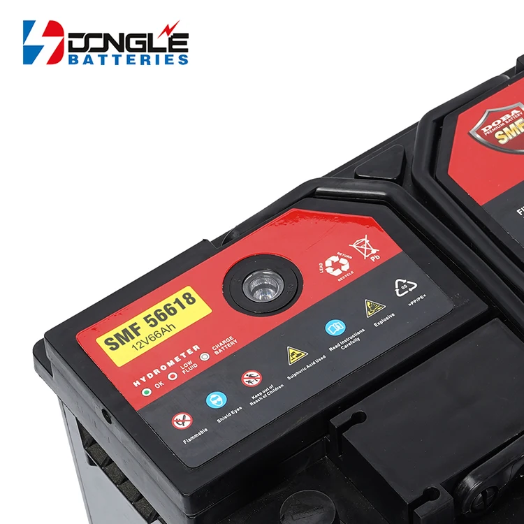 Dongle High Performance Car Trucks Starter SMF 56618 Rechargeable 12v 66Ah Lead Acid Auto Battery