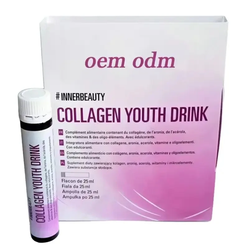 OEM/ODM усиливает способность поглощать питательные вещества жидкость для полости рта глутаминовая кислота контроль веса отбеливание коллагеновых напитков