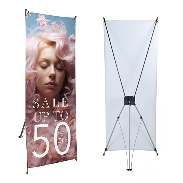 Custom Professional Personalized Wholesale Supplier with Picture Free Printing for Advertising & Promotion X Frame Banner Stand