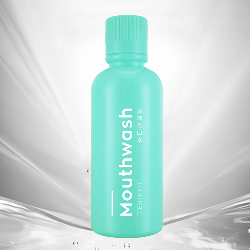 
Mint flavor mouth wash fresh breath and cleaning your mouth 