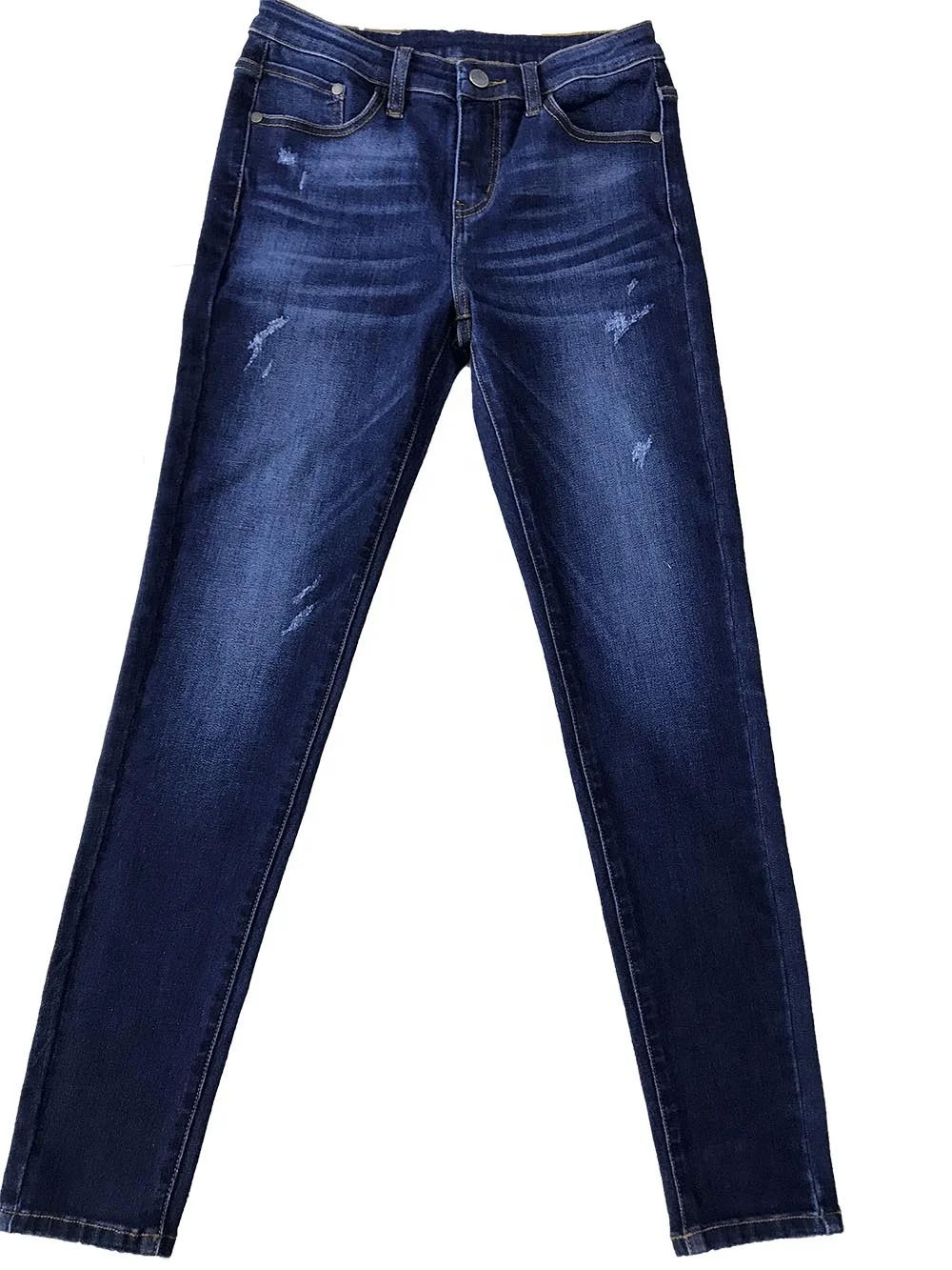 10.3 oz power stretch cotton elastane denim fabric for lady skinny jeans