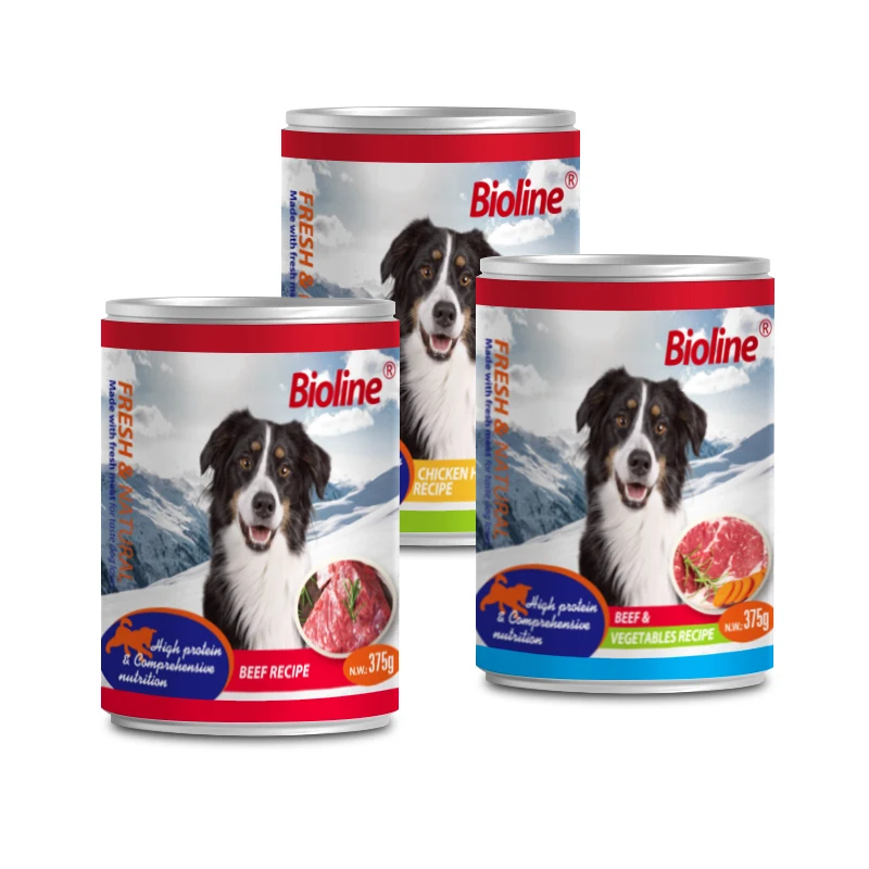 Factory Custom Dog Wet Food Beef Flavor Canned Dog Food Natural Wet Food For Dogs