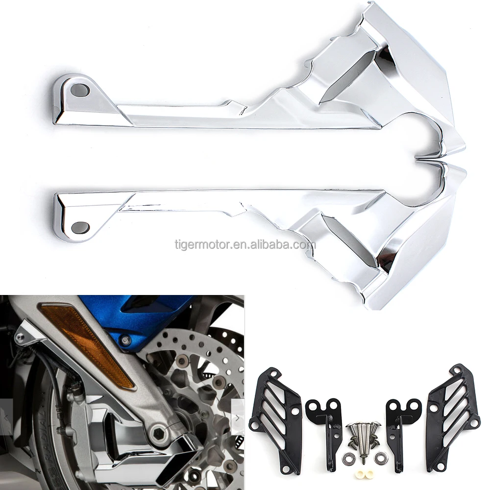 Black Chrome Motorcycle Front Caliper Cover Case for Honda Goldwing GL1800 Glod wing GL 1800 2018 2019 front brake caliper