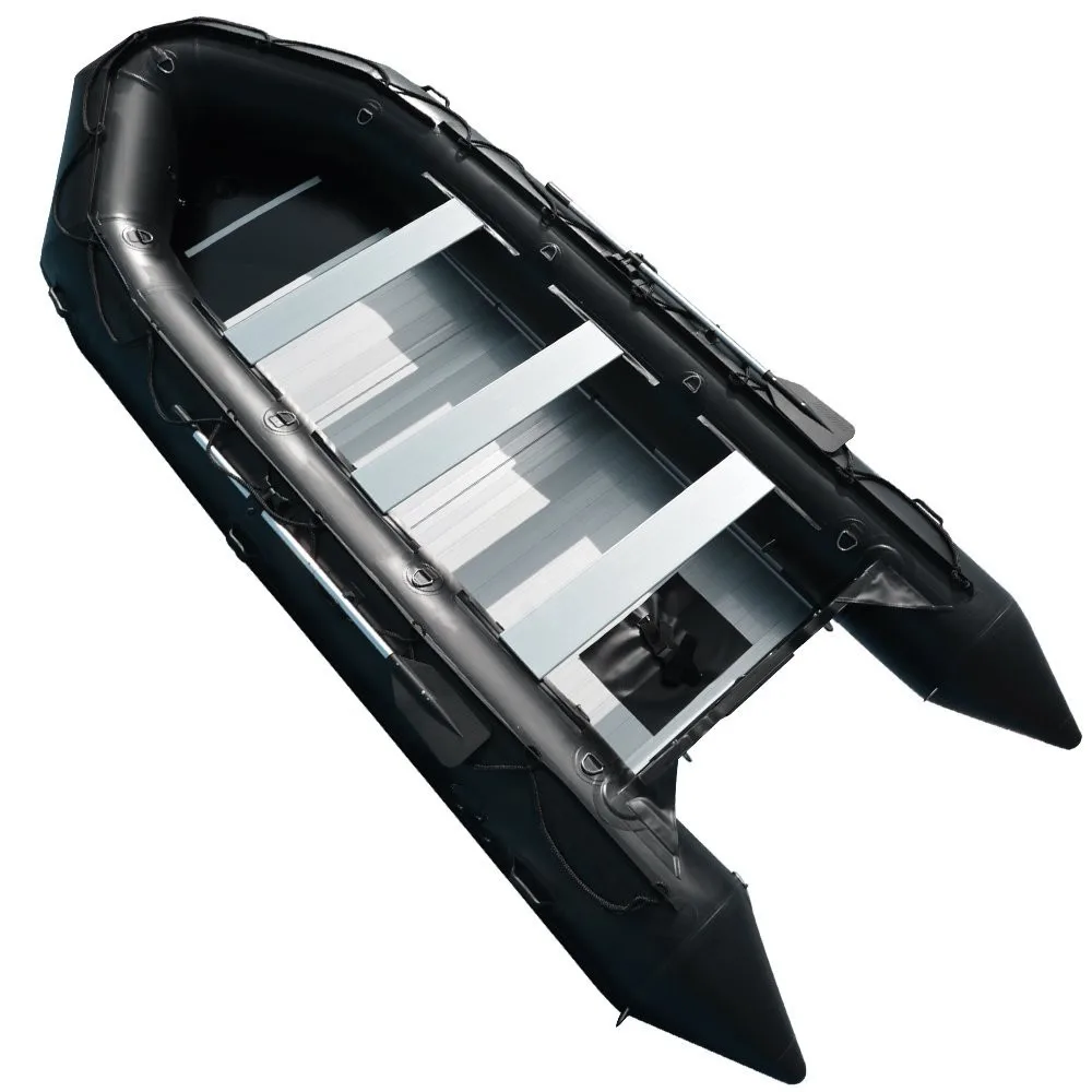 High Speed 15ft 470cm Hypalon/PVC Foldable Inflatable Boat With Aluminum Floor