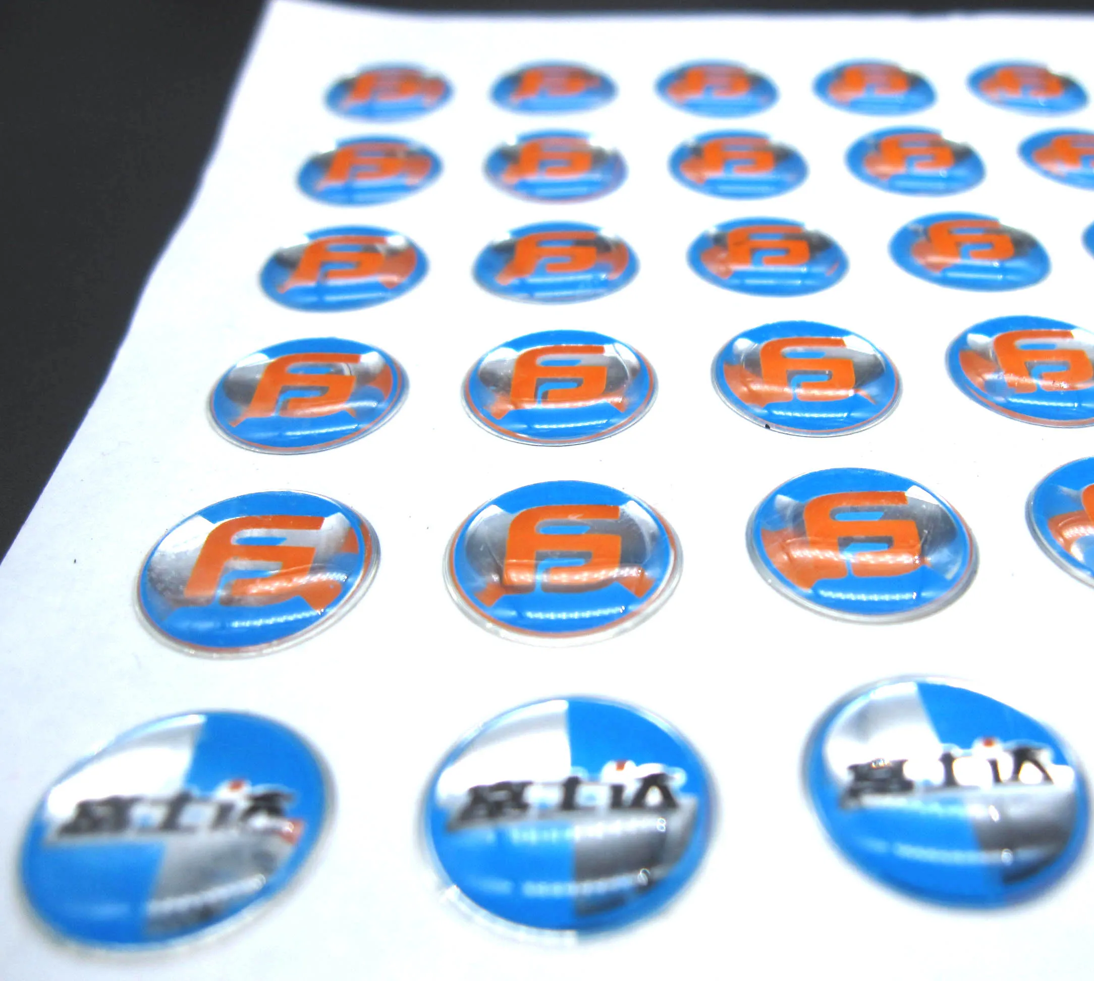 Round Clear Custom Transparent Resin Dome Epoxy Sticker