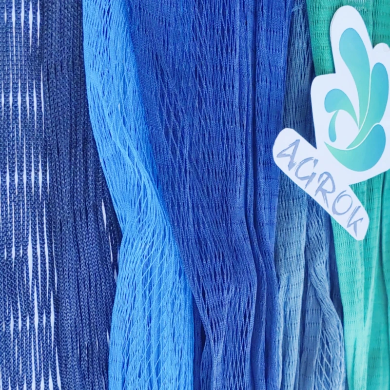 AGROK 50mmsq Big Mesh Polyester/Nylon Knotless Fish Farming Net Raschel Net Africa Sponge Net