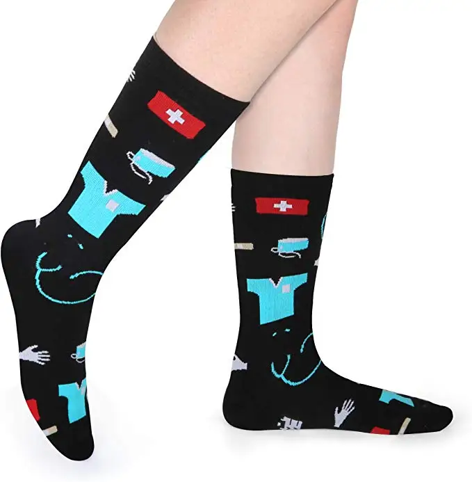 2023 больничные Смешные Оксфордские носки