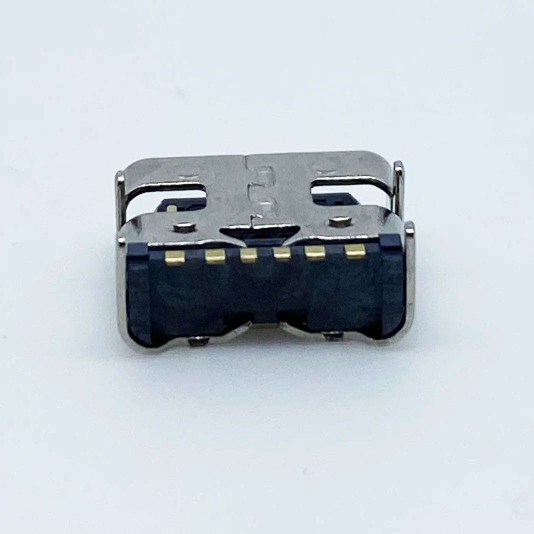 Dongguan charging connector mobile phones supplier 0.5A 50V type C 6 PIN phone universal with PCB