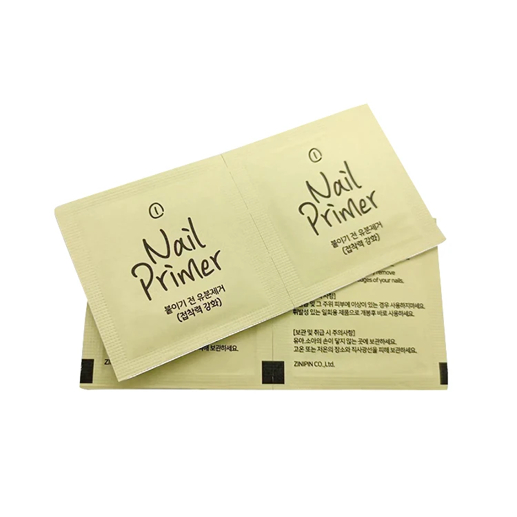 Disposable Safety Standard Natural Non-toxic 1pc Singe Cleaning Nail Glue Wipes