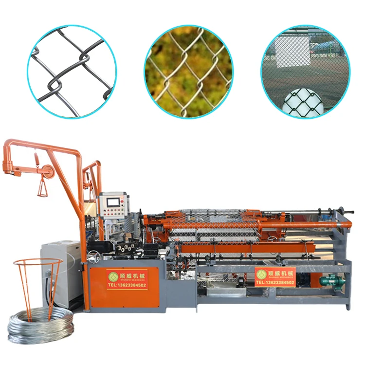 Fully automatic rhombus net machine school playground fence net machine double spiral wire hook machine