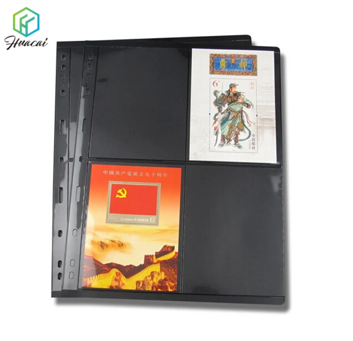 3 Column PET sleeve film Protective cover for banknotes Coin exhibition display box PMG paper money bag Transparent inside pages