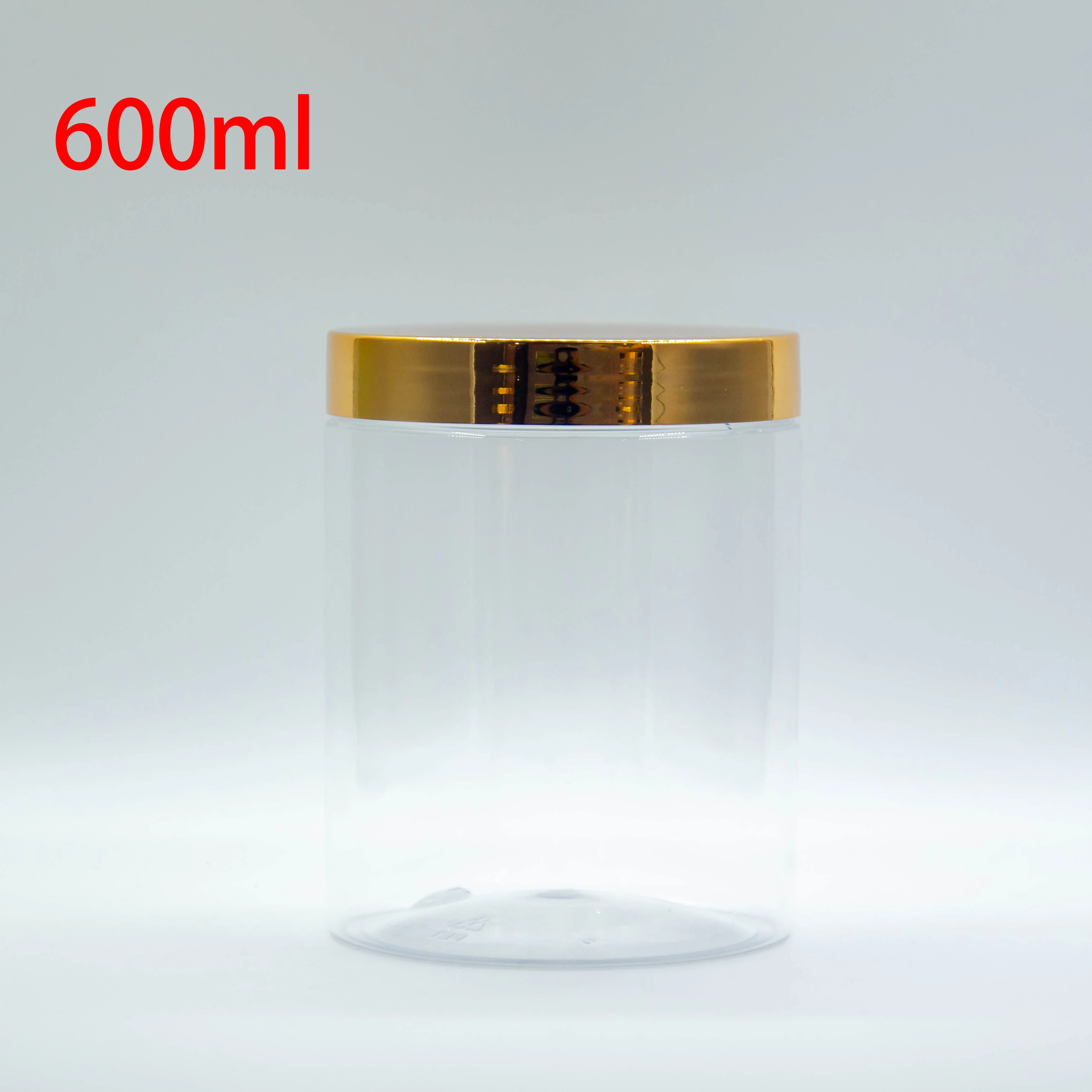 Best Selling Clear Plastic Jars 250ml 300ml 500ml 600ml 8oz 16oz Empty Body Butter Containers for Cosmetic Packaging