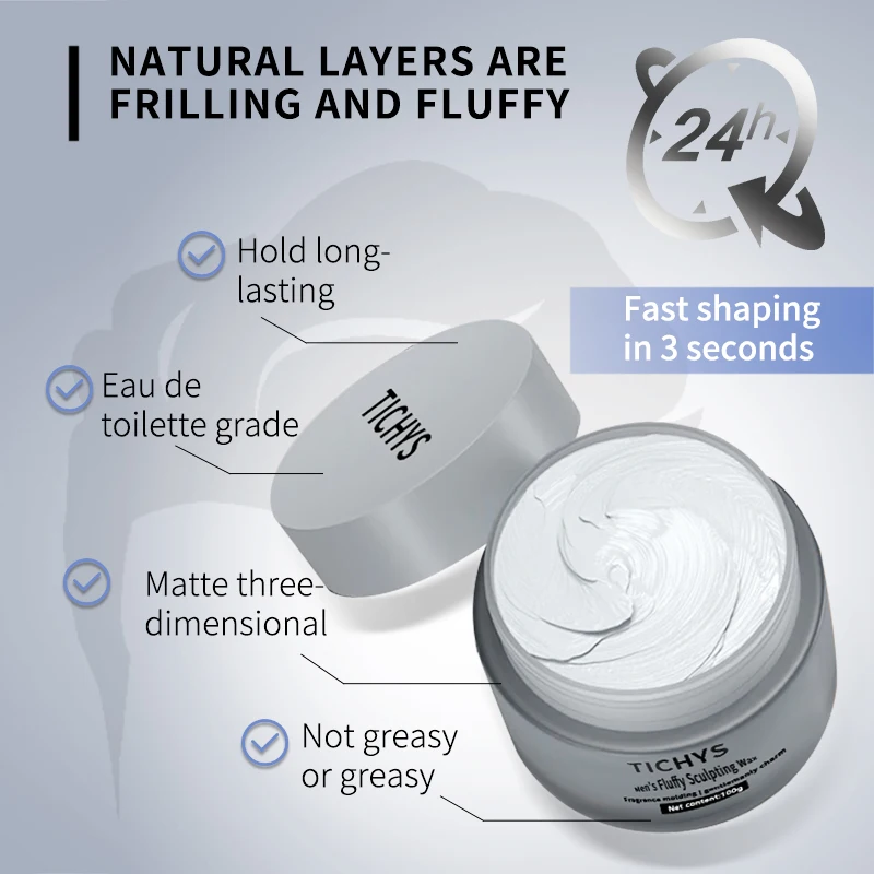 Wholesale Organic Hair Styling Wax Gel Cream for Men Unisex Texturizing Hair Styling Products