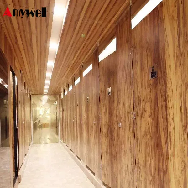 Amywell professional fireproof hpl commercial toilet partition