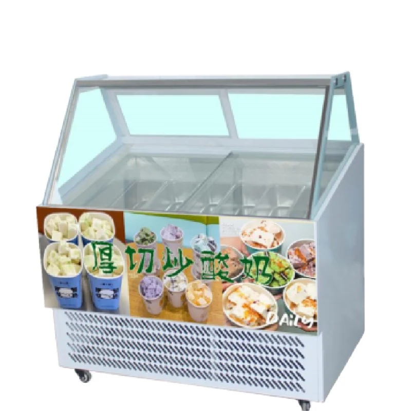 Hot Selling Ice Cream Dipping Cabinets Stand Display Fridge Cake Display Cabinet Scoop Ice Cream Showcase Freezer Gelato