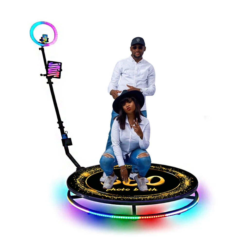 2024 New Wedding Party supply Selfie Automatic Portable Slow Motion Video Camera 360 Photo Booth Zero Noise For Business Event