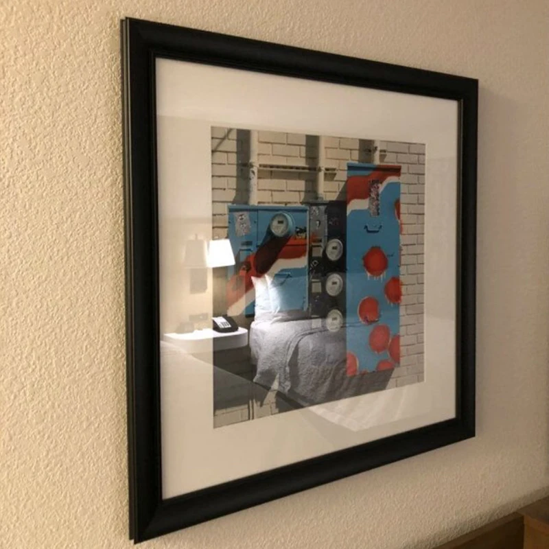 24x36 Inch Wood Picture Photo Frame With Passepartout For Apartment