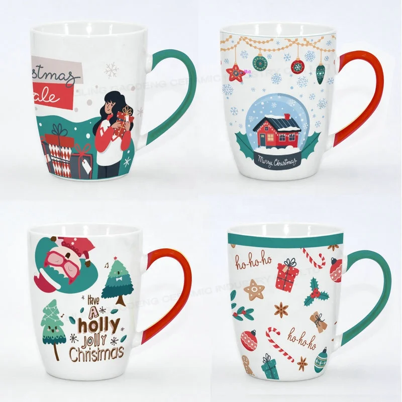 christmas coffee cups Weihnachtstasse Promotional ceramic santa mug, porcelain christmas mug, Christmas cup luxury cups