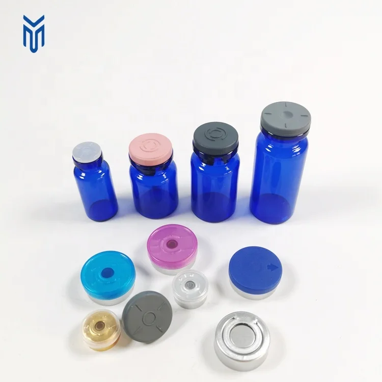 wholesale 3ml 5ml 7ml 10ml blue glass vials Sterile Injection Vials blue penicillin bottle