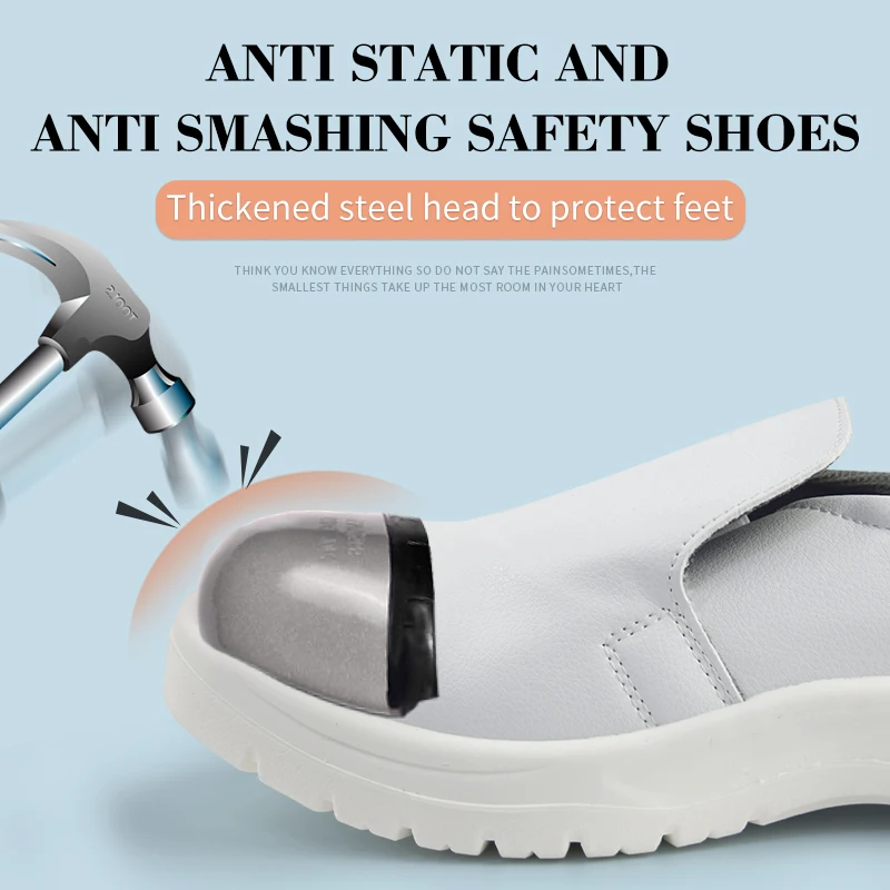 Various Design Dustproof Waterproof Work Safety Steel Toe Cap ESD Antistatic Shoes
