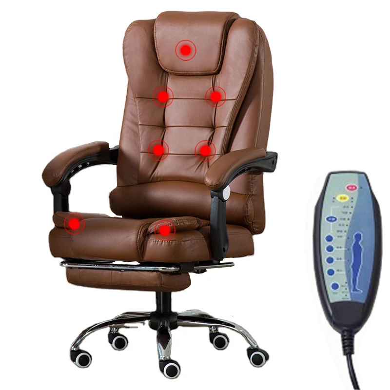 China Supplier Wholesale Modern Cheap Staff Work Computer Chair Massage Swivel PU Leather Ergonomic Chairs For Office