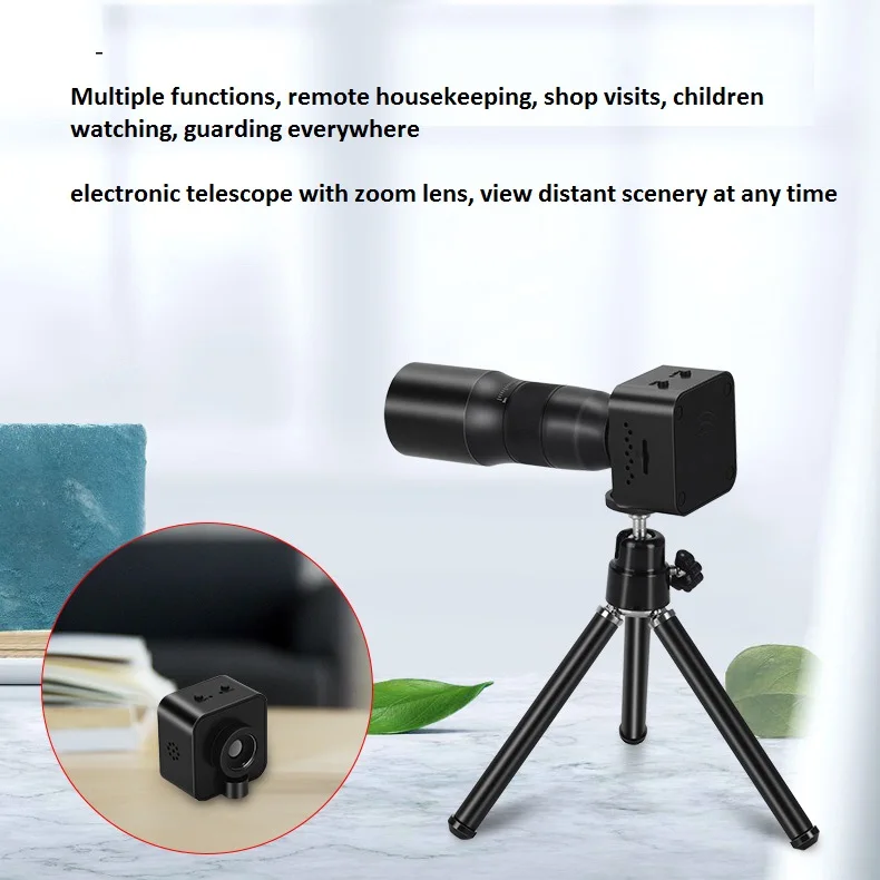 Длинный диапазон 25X цифровой зум Мини камеры 4K Wi-Fi ip-камера Монокуляр телескоп камера 1080P Запись видео фото беспроводного подключения к