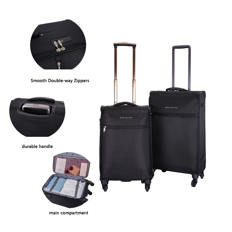 Worthfind Oem Odm Oxford Travel 20/24/28 Inch  Luggage Suitcases Traveling Trolley Travel Bag Suitcase