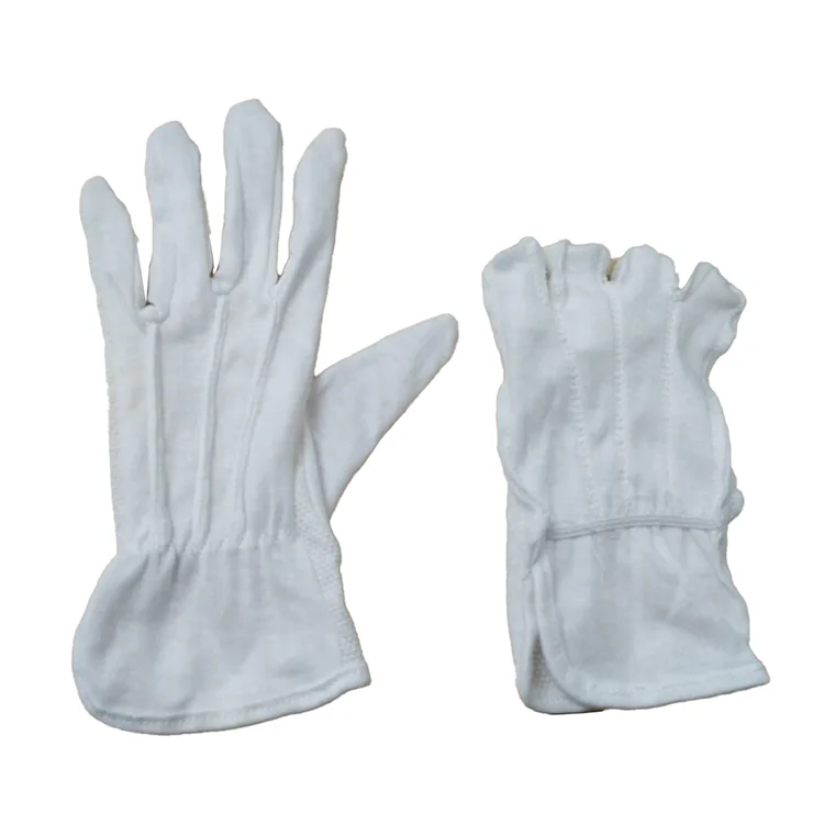 High Grade Cotton Glove Interlock Fingers PVC Dotted on Palm Insulated Waterproof Work Knitted Gloves