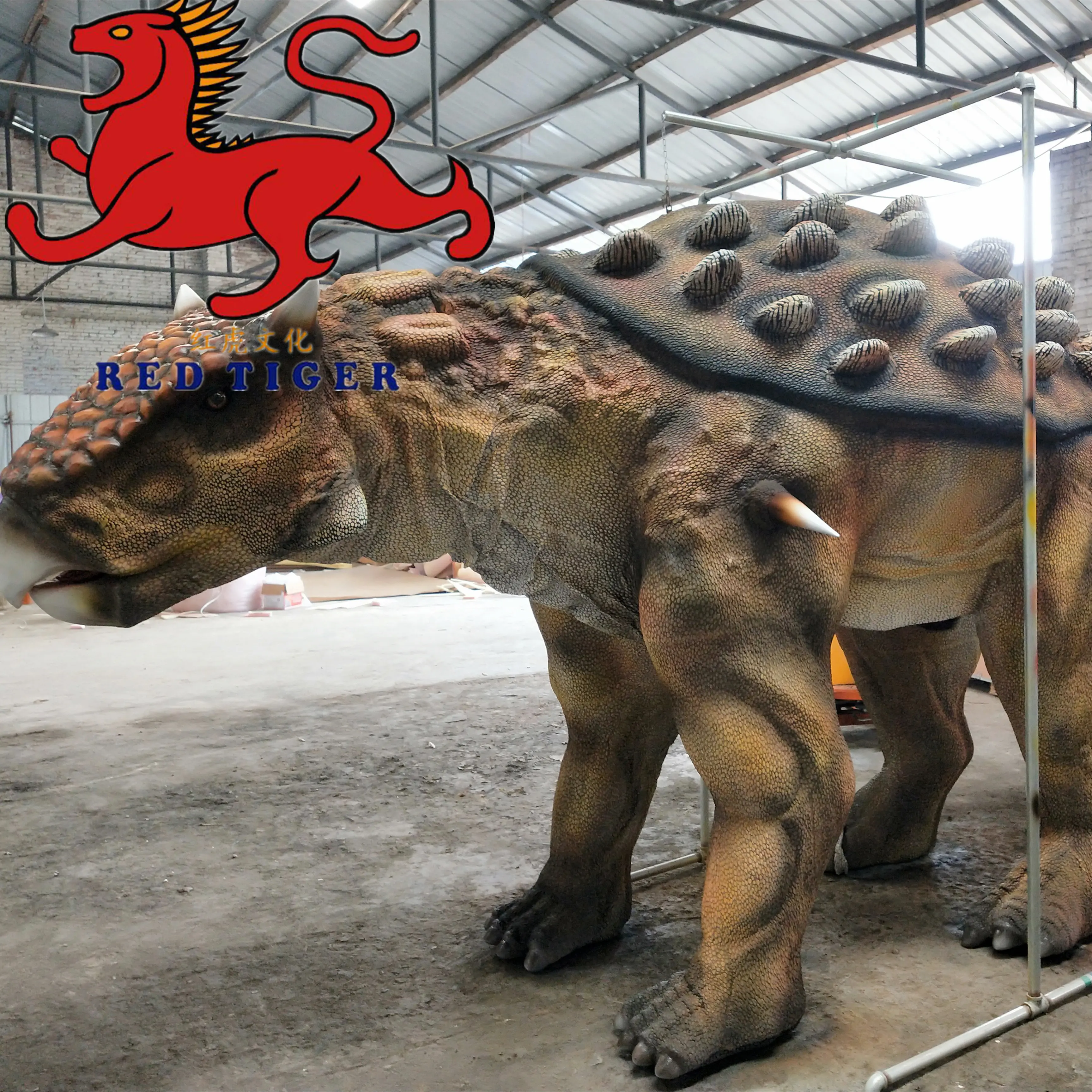 DC-7 Rubber dinosaur costume robot costumes realistic walking with hidden legs