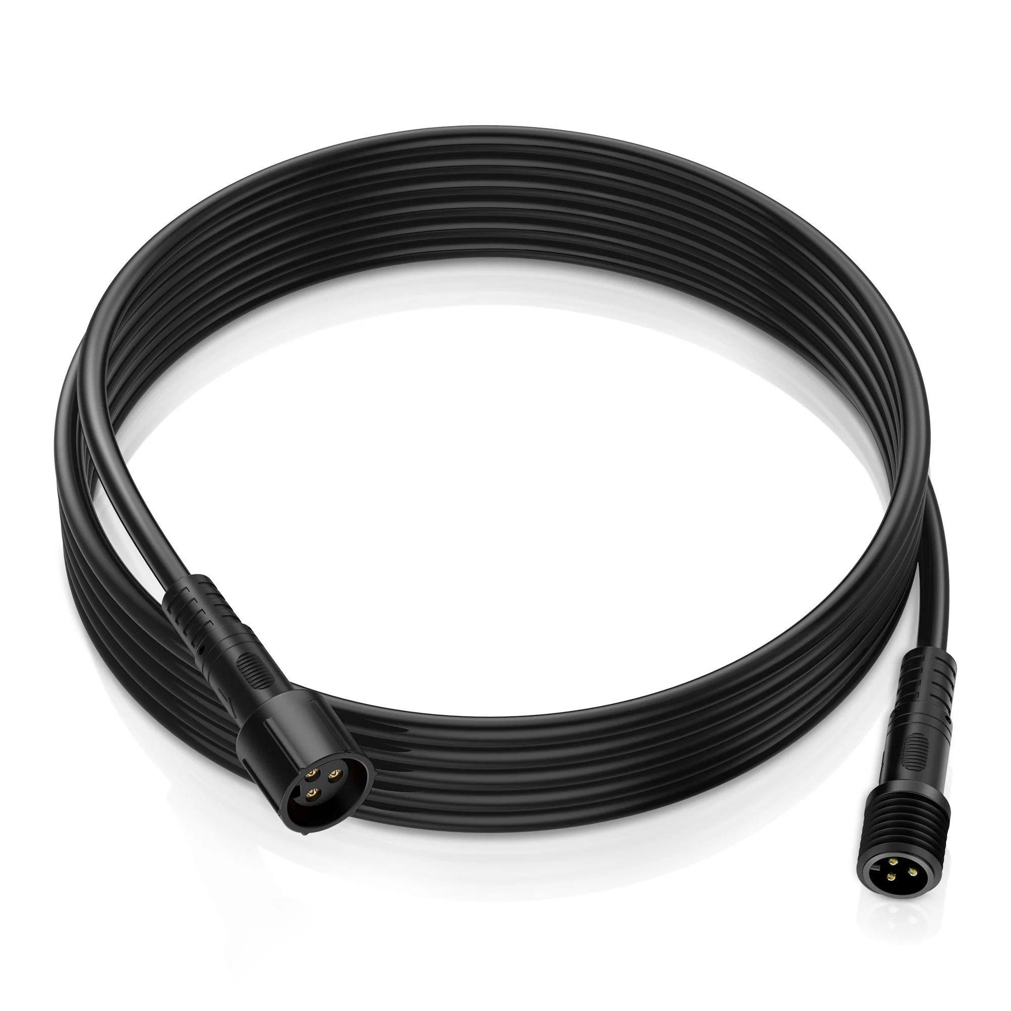 MICTUNING 6.56FT Wire Cable for RGB+IC C2 V1 W1 Series Lights and P1s Switch Panel 3-Pin Extension Cord