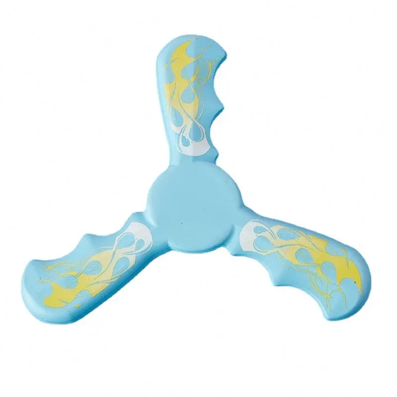 Boomerang kids boys three-leaf boomerang fly back outdoor toy spinning darts soft saucer