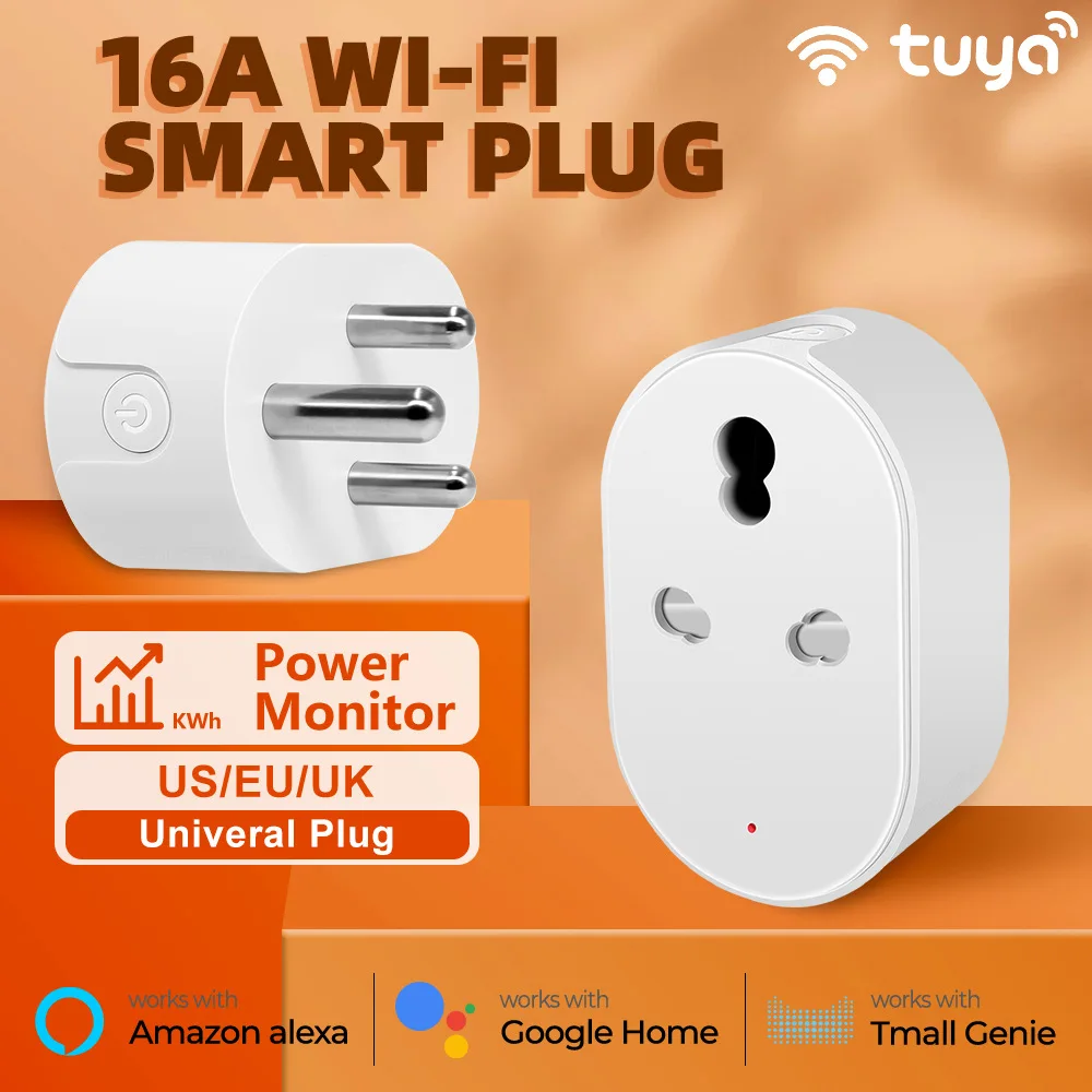 TUYA WIFI 3-контактный South Africa Smart Socket better адаптер для aexa