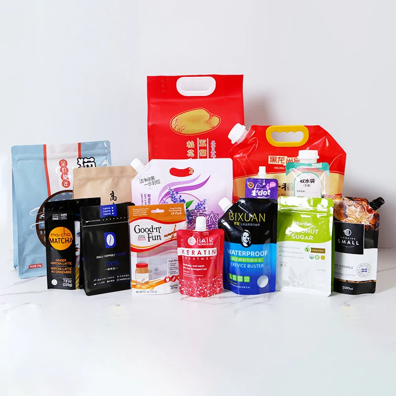 Factory Direct Aluminum Foil Sale Custom Printed PE Flexible Packaging Bag 3 Side Sealing Food Grade Seasoning Pouch