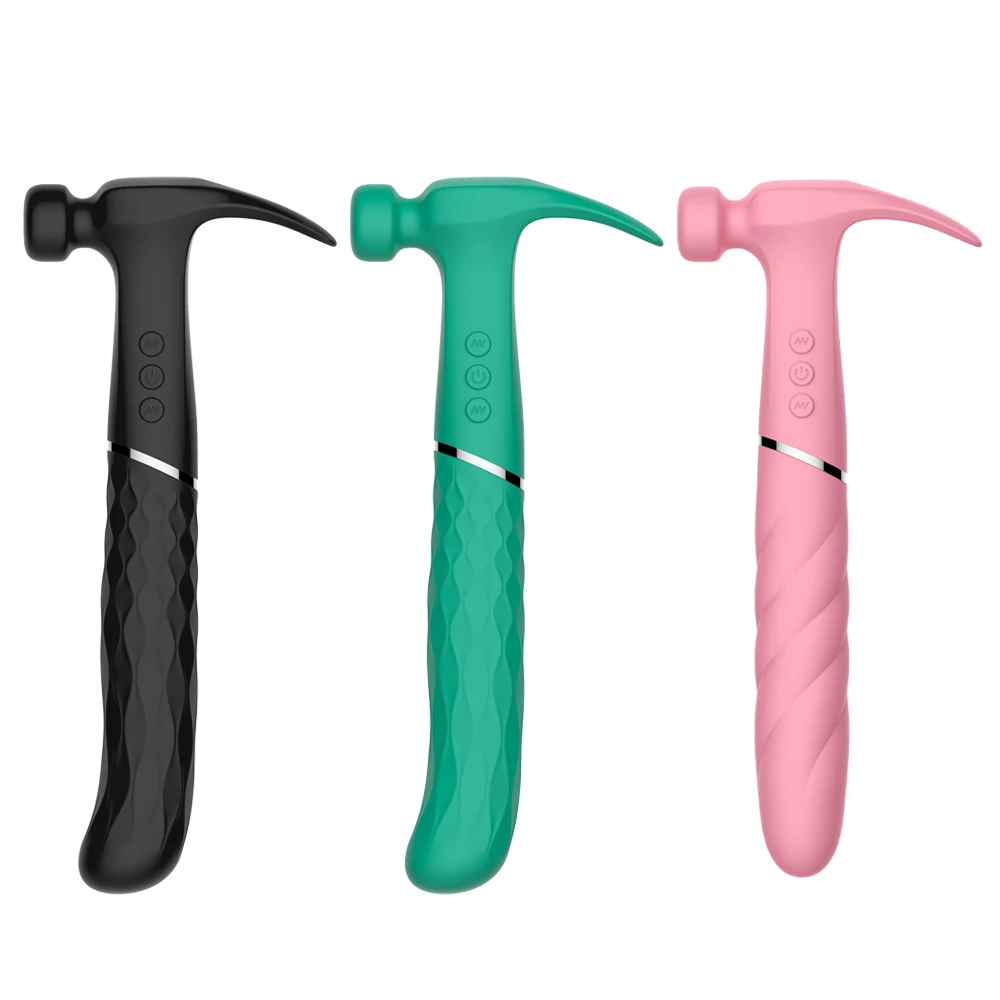Tiktok Waterproof Clitoral Stimulator Vibrator Hammer Sex Toys Silicone Pussy Massage Dildo Hammer Vibrator For Women