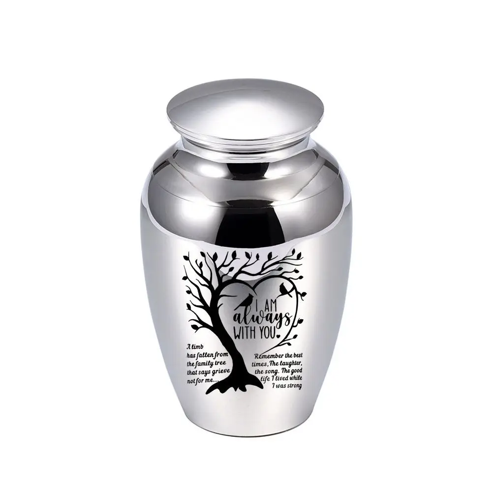 Small Size Pet Urn New Ashes Bottle Tree of Life Pattern Sealed Funeral Products for Dogs and Cats for Human Ashes
