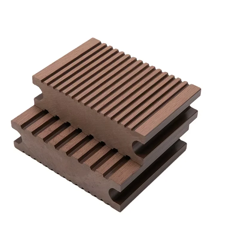 Anhui Supplier Wood Plastic Composite Single Sided Groove Solid WPC Decking Exterior Decorative Outdoor Flooring