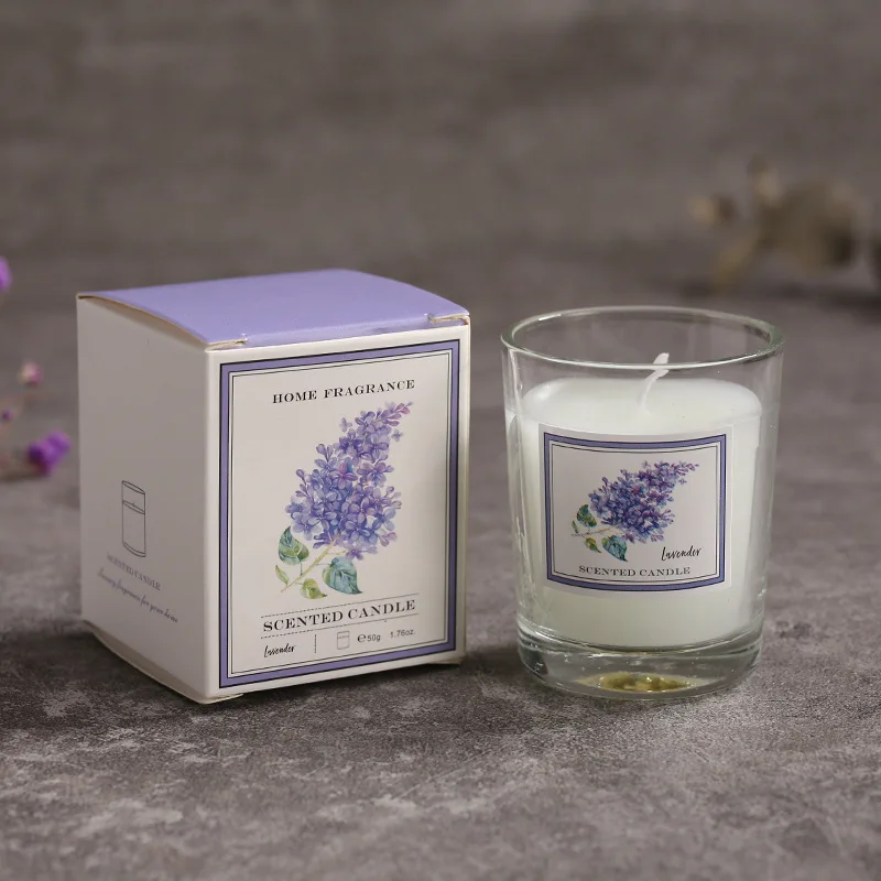 Luxury Private Label Soy Wax Scented Glass Candles With Natural Essential Fragrance Oil In Wholesale