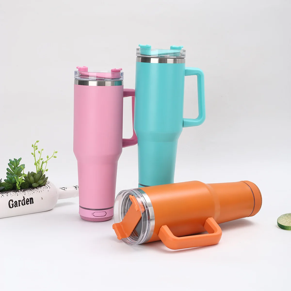 40oz bluetooth speaker tumbler with bluetooth travel 40oz stainless steel tumbler insulated water bottle