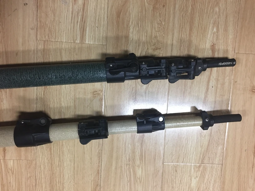 Telescopic camouflage net support pole system fiberglass material pole