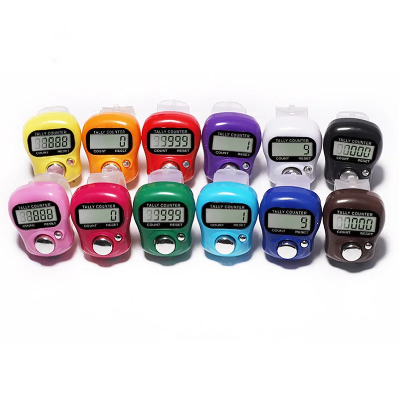 JM Factory Outlet Mini Finger Counter LCD Electric Digital Display for Sewing Knitting Weave Tool